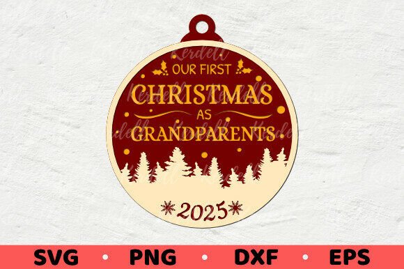 1st Christmas Grandparents 2025 Ornament: A Brand Designer’s Review of Illustrations