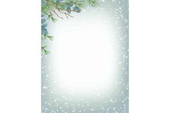 Christmas Background Corner Ornament Illustrations