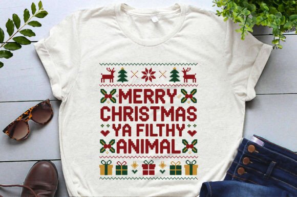 Merry Christmas Filthy Animal Png: Illustrations for Crafters