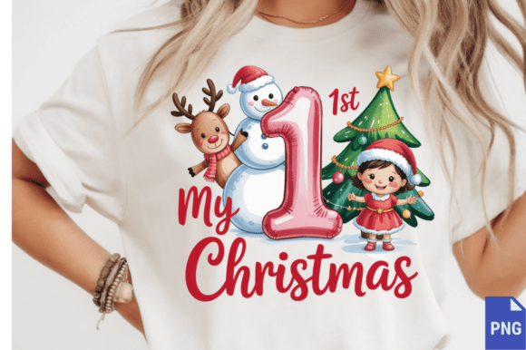 My First Christmas Pink Girl Png: Illustrations Review