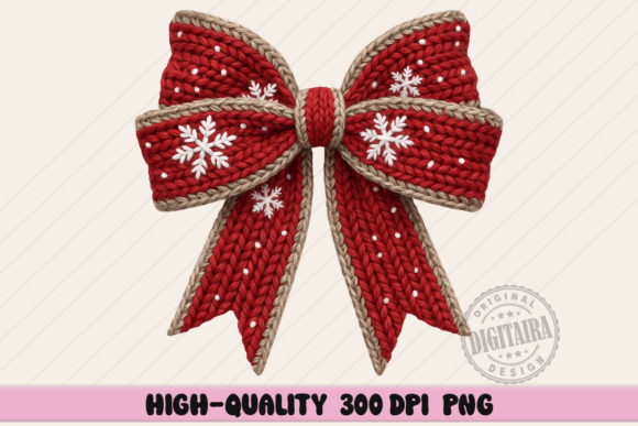 Review: Red Yarn Christmas Bow Png for Embroidery