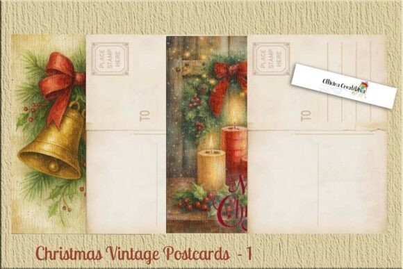 Reviewing Christmas Vintage PostCards Illustrations