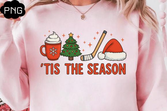 Tis the Season Hockey Christmas Xmas Png Review